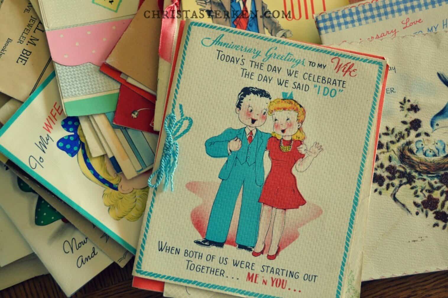 A Box of Vintage Cards and a Love Story